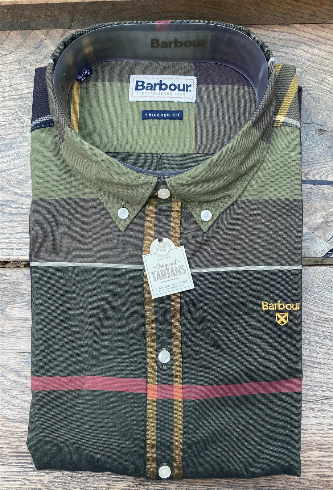Barbour Sutherland Shirt Olive – Kase - Main Image